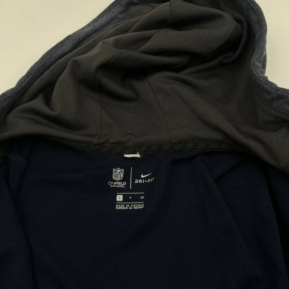 Nike Dallas Cowboys Travel Hybrid Full Zip Hoodie Mens Small On Field NFL Pocket - Picture 2 of 10